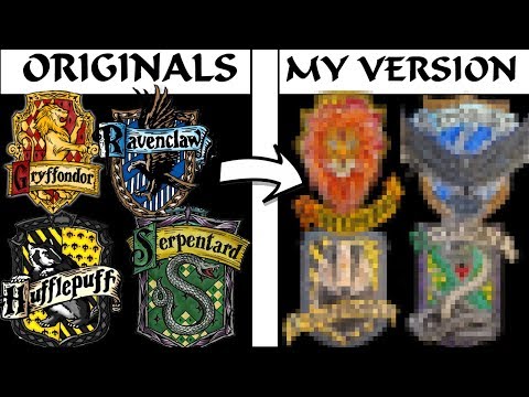HARRY POTTER - LES 4 BLASONS DE POUDLARD - DRAW IN MY STYLE