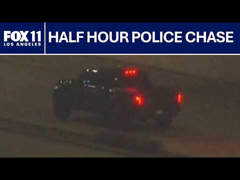 Half-hour police chase across Los Angeles County | FOX 11 LA
