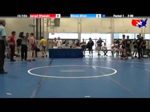 Jarred Oftedahl vs. Stevan Micic at 2013 Junior Nationals - FILA - FS