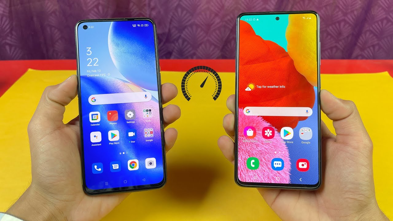 Oppo Reno 5 (8GB) vs Samsung Galaxy A51 - Speed Test & Comparison!