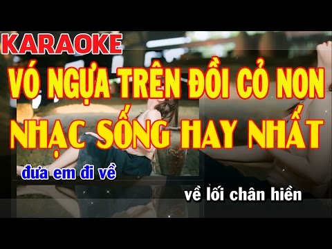 Karaoke Vó Ngựa Trên Đồi Cỏ Non | Cha Cha Cha | Nhạc Sống Hay Nhất 2017 | Keyboard Kiều Sil