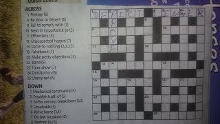 How we play English crossword game 
