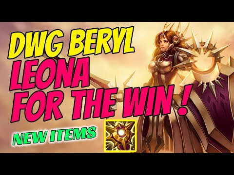DWG BeryL Plays Leona Support vs Pantheon - Challenger Gameplay Bot Lane - New Items - Season 11