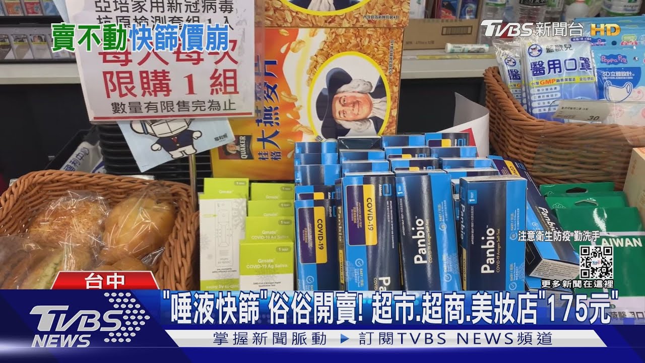 鼻腔快篩價格大砍半!「300、150」跟唾液差不多