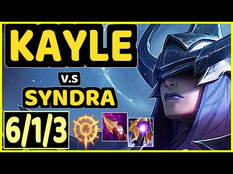 NEMESIS (KAYLE) vs SYNDRA - 6/1/3 KDA MID CHALLENGER GAMEPLAY - EUW