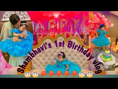 Shambhavi's 1st Birthday Vlog #Happybirthday #Celebration #Birthdaypreparation #Birthdayparty