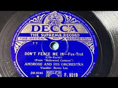 Ambrose And His Orchestra - Don’t Fence Me In (78 rpm record) 1945