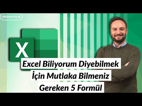 Excel Biliyorum Diyebilmek İçin Mutlaka Bilmeniz Gereken 5 Formül | Oğuzhan ÇOLAK