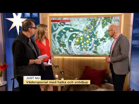 Väderspecial om snö och halka - Nyhetsmorgon (TV4)