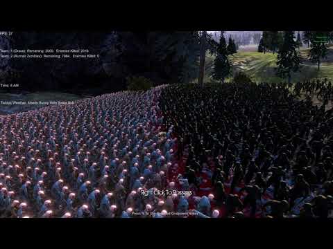 2,000 Drax the Destroyer vs 10,000 Runner Zombies Ultimate Epic Battle Simulator