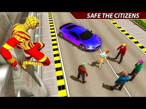Flying Superhero Spider Iron Hero Rope Adventure | Iron Spider Superhero Battle - Android GamePlay