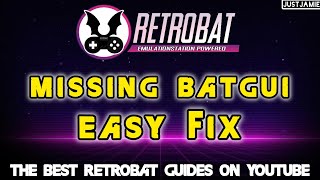 Retrobat ☆ Retrobat BatGUi Repair Guide #retrobat #emulator #batgui