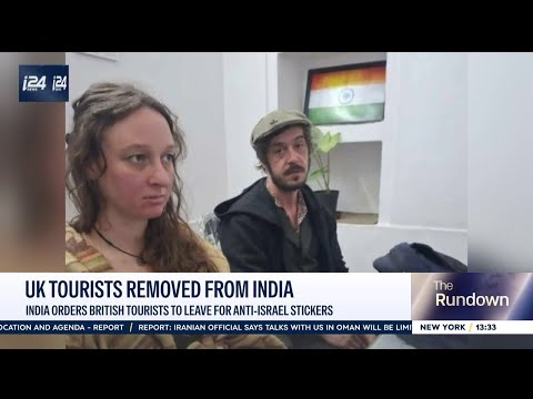 UK tourists removed from India over anti-Israel stickers