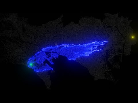 A* (A-Star) using Different Heuristics and Dijkstra Pathfinding Algorithms on Real Maps