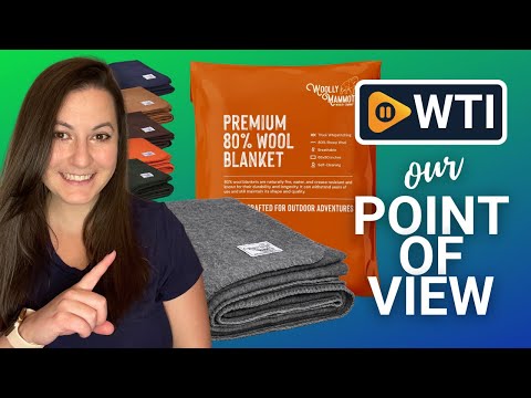 Woolly Mammoth Woolen Co. | Extra Large Merino Wool Camp Blanket | Perfect Outdoor Gear | Bedroll for Bushcraft - WTI product video review