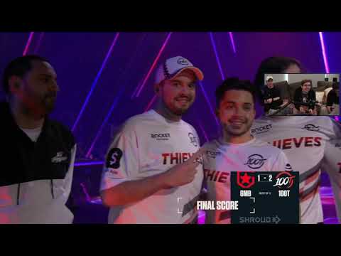 100Thieves winning moment | shroud reaction | 100T Steel "NA Number 1"