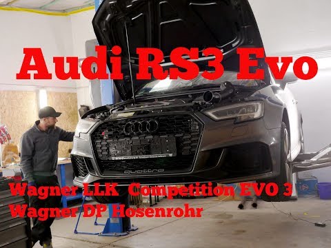Audi RS3 8V Evo Wagner Ladeluftkühler Downpipe