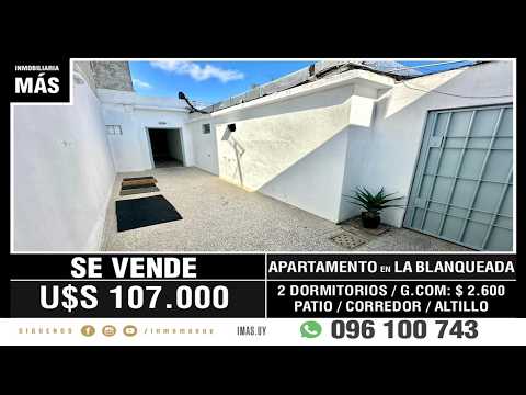 Video de YouTube - Apartamento 2 Dormitorio Patio Terraza Lavadero Venta La Blanqueada Montevideo iMas.uy RG *