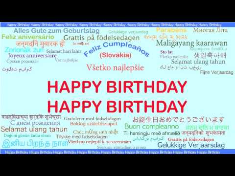Happy Birthday   Languages Idiomas - Happy Birthday