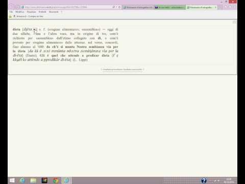 Come si dice? DIETA