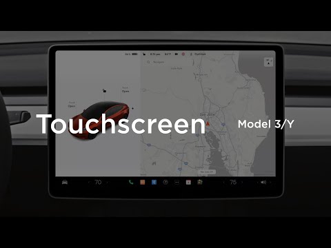 Using Your Touchscreen (Model 3 & Model Y)