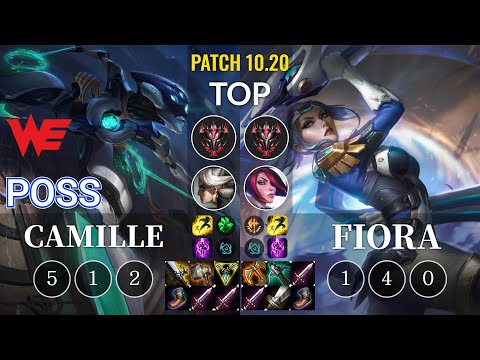 WE Poss Camille vs Fiora Top - KR Patch 10.20