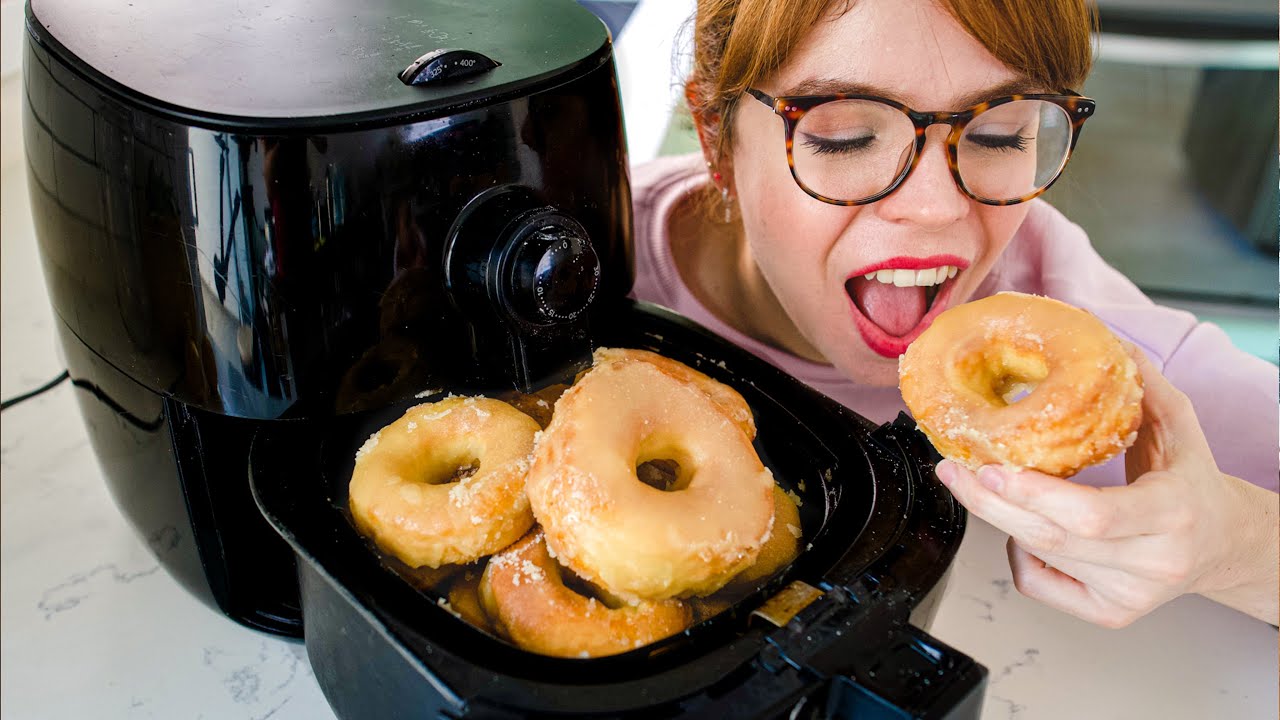 COMO HACER DONAS EN FREIDORA DE AIRE 🍩 | Recién Cocinados