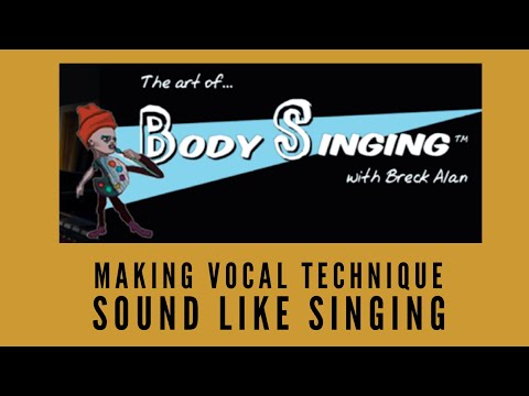 Voice Lesson | Breck Alan | Making Vocal Technique Sound Like Singing (Today!)
