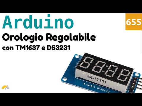 Adjustable Clock with TM1637, DS3231, and Arduino - Video 655