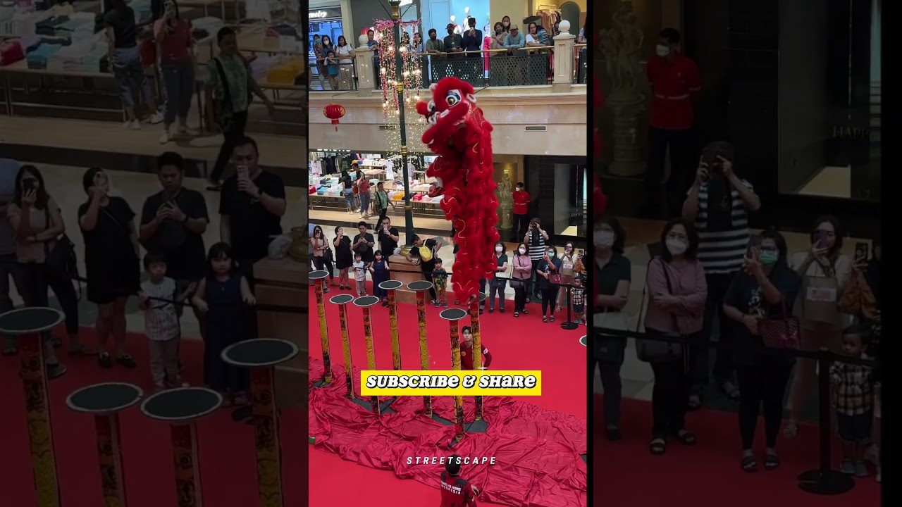 ATRAKSI BARONGSAI 2024 di PURI INDAH MALL !! KONG HA HONG #imlek2024 #barongsai #liondance