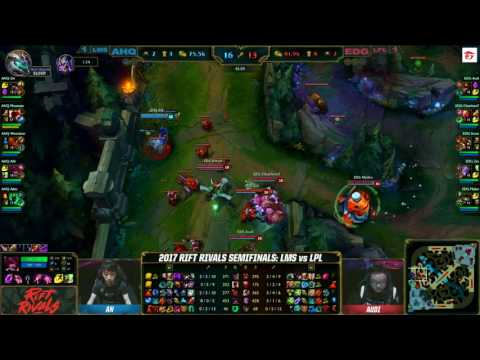 【AHQ vs EDG】小安心臟超大顆站在草叢Bait