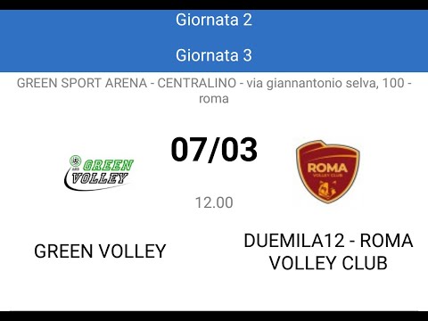 Green volley - Duemila12-Roma Volley Club