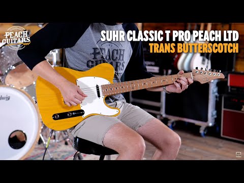 No Talking...Just Tones | Suhr Classic T Pro Peach LTD - Trans Butterscotch - Roasted Maple Neck