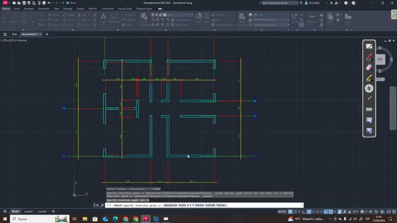 Simbolos de  los ejes, S3,  L3, G4.