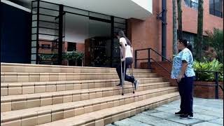 CLAVES USO DE MULETAS:¿COMO SUBIR Y BAJAR ESCALERAS