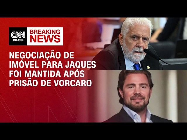 Negociação de imóvel de R$ 2,5 milhões para Jaques seguiu após prisão de Vorcaro | CNN PRIME TIME