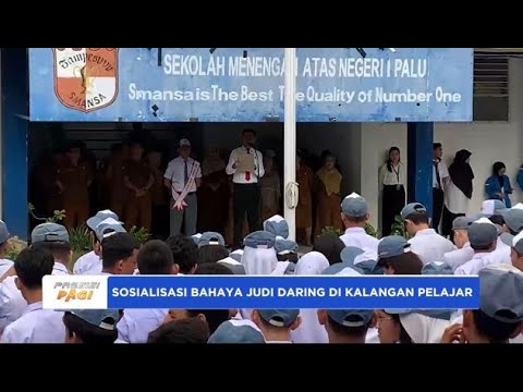 DITRESSIBER POLDA SULTENG SOSIALISASIKAN BAHAYA JUDI DARING KEPADA PELAJAR