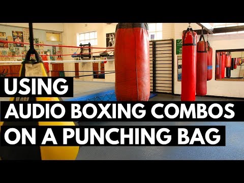 Fitness Boxing - Using Audio Boxing Combos on a Punching Bag