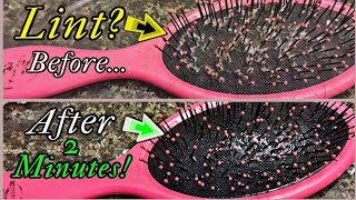 How to Clean & Remove LINT from a WETBRUSH Hairbrush in 2 Minutes (SUPERIOR METHOD)