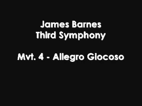 James Barnes, Third Symphony "The Tragic". Mvt 4