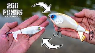 Fishing BIG vs SMALL Lures For Pond Bass! (“200 Ponds” Ep. 31)