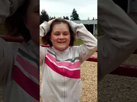 Gymnastics challenge video at the park