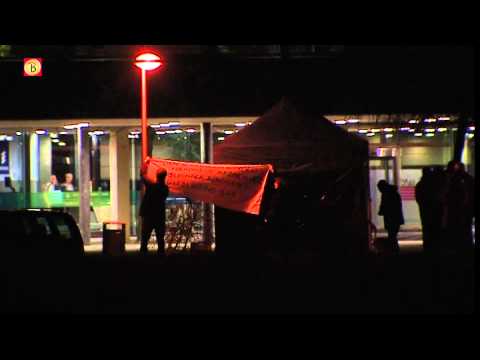 Protestactie bij Ericsson in Rijen