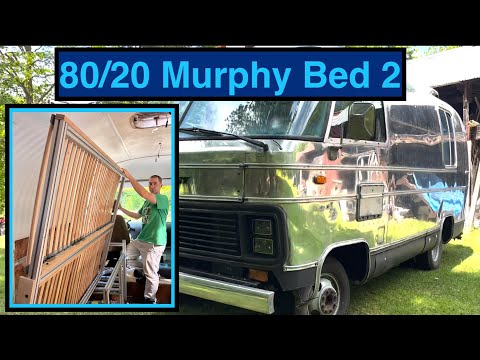 Airstream Argosy DIY 80/20 Murphy Bed - It Works!!!