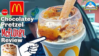McDonald's® Chocolatey Pretzel McFlurry Review! 🤡🍫🥨🍦 | theendorsement