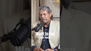 KAPIL DEV Talk About On 83 #shorts #ranveerallahbadia #kapildev #cricket