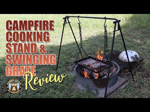 Bruntmor Campfire Cooking Stand and Swinging Grill Review