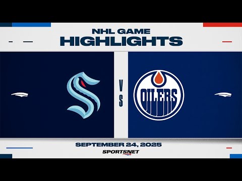NHL Preseason Highlights | Kraken vs. Oilers - September 24, 2025