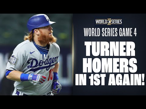 Dodgers’ Justin Turner hits ANOTHER 1st inning homer to put LA up in World Series Game 4!