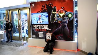 Metroid Dread and Nintendo Switch OLED Launch Day at Nintendo NY
